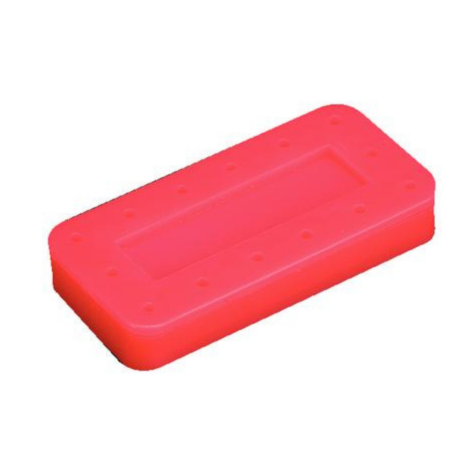 Magnetic Bur Block, 14-Hole, Rectangular, Neon Pink, 1/Pk, OR415 - Magnetic Bur Block, 14-Hole, Rectangular, Neon Pink, 1/Pk, OR415 - Image 1