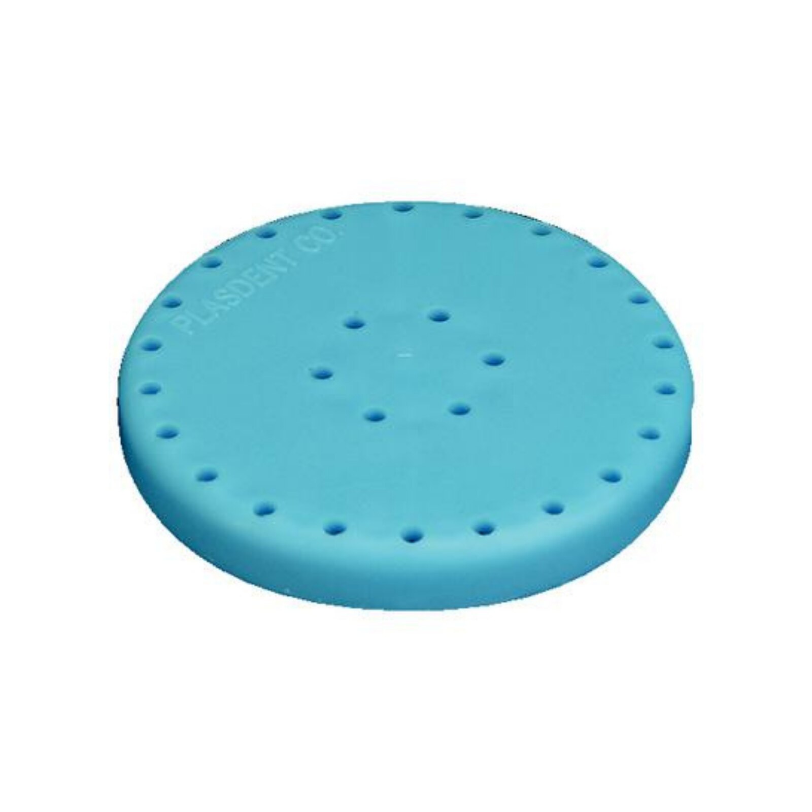 Silicone Magnetic Bur Block 28-Hole Large Round Neon-Blue, 400BL2-2N - Silicone Magnetic Bur Block 28-Hole Large Round Neon-Blue, 400BL2-2N - Image 1