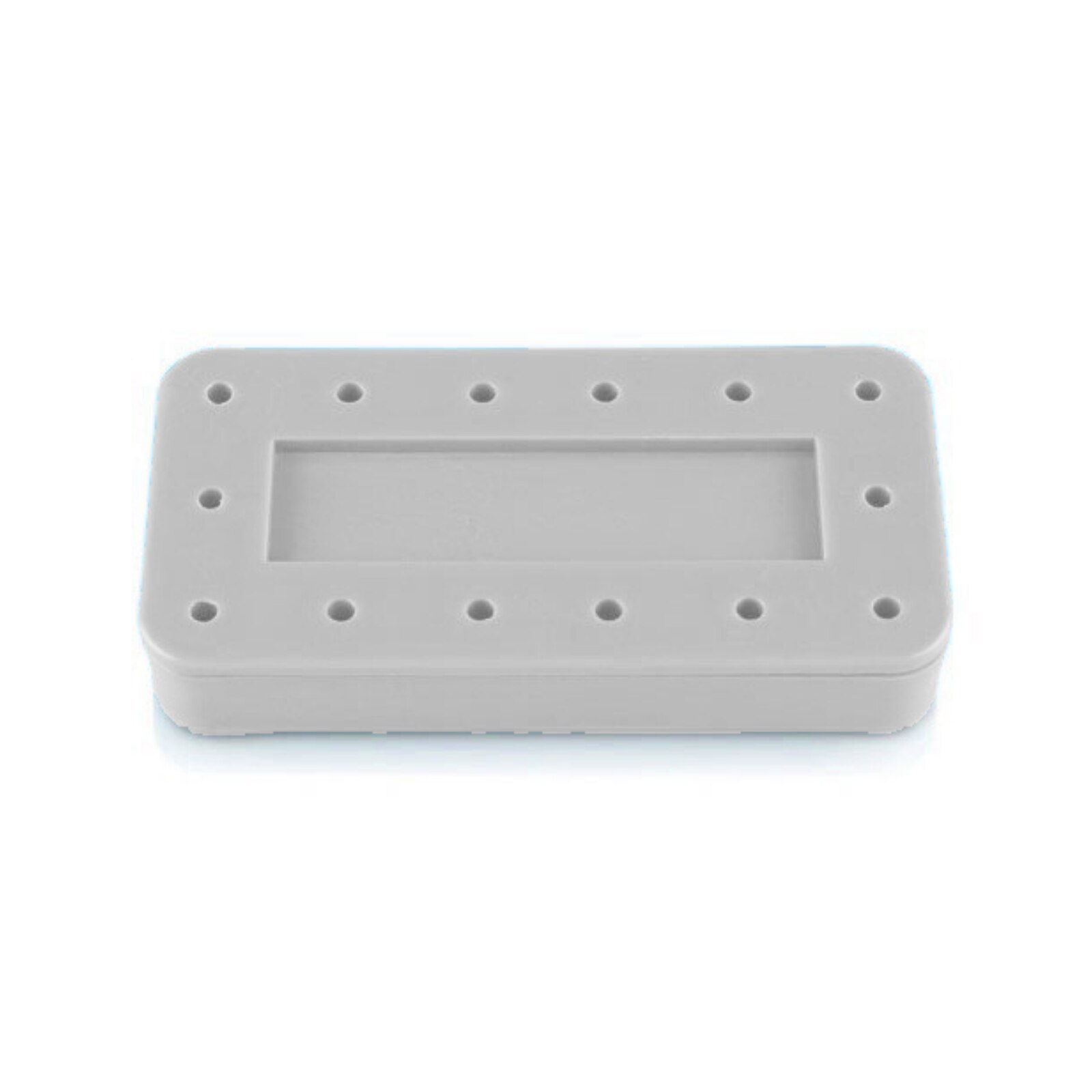 Silicone Magnetic Bur Block 14-Hole Rectangular White, 400BR2-1 product image