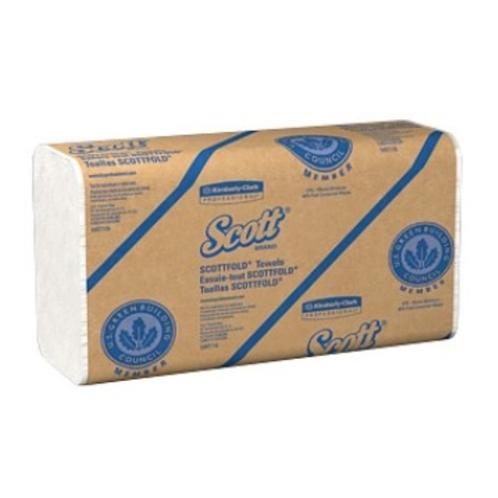 Scott ScottFold Towels 1-Ply 175/Sheets x 25/Cs - Scott ScottFold Towels 1-Ply 175/Sheets x 25/Cs - Image 1