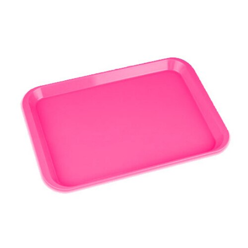 Set-Up Plastic Flat Trays, # E, Neon Pink, 1/Pk, 300EF-6N product image