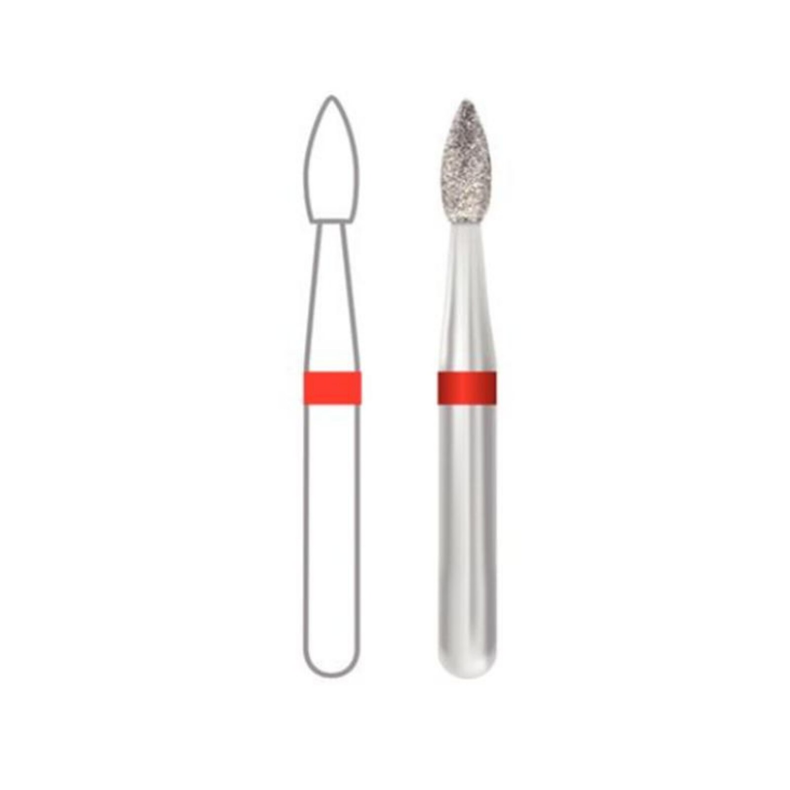 Diamond Bur Friction Grip Fine 368-016F 5/Pk thumbnail 4