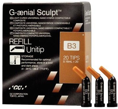 G-aenial Sculpt Universal Composite, Unitip Refill, 0.16 ml, B3, 20/Pk thumbnail 6
