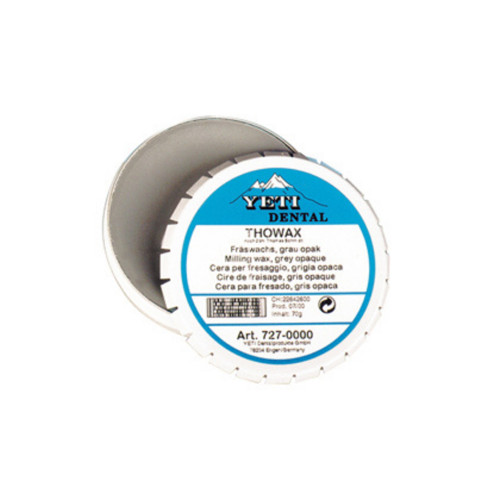 Yeti Thowax Sculpturing Wax, Tin, 70 g, Gray, 1/Pk, 1860016 thumbnail 2