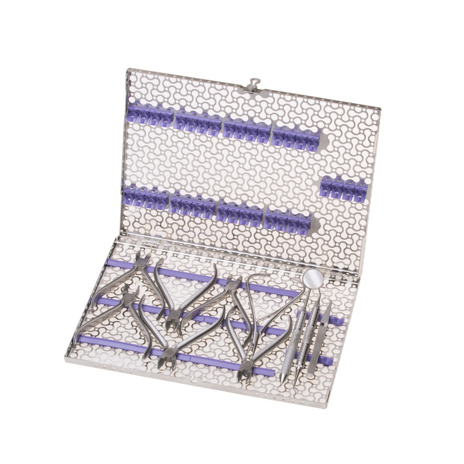 IMS Infinity Series Orthodontic Cassette SS L Thn Prpl 7 Plrs & 4 Hnd Inst Ea thumbnail 3