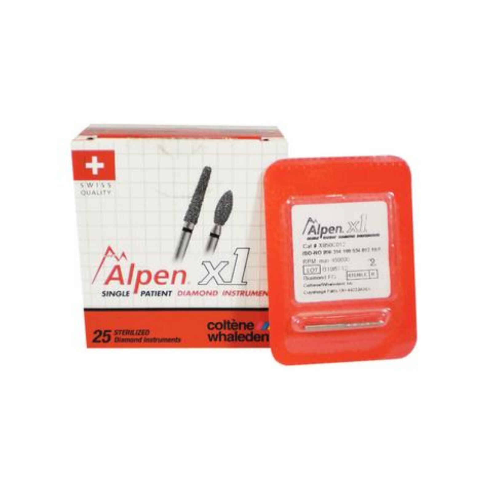 Alpen x1 Diamond Bur Friction Grip 847-016F Fine 25/Bx product image