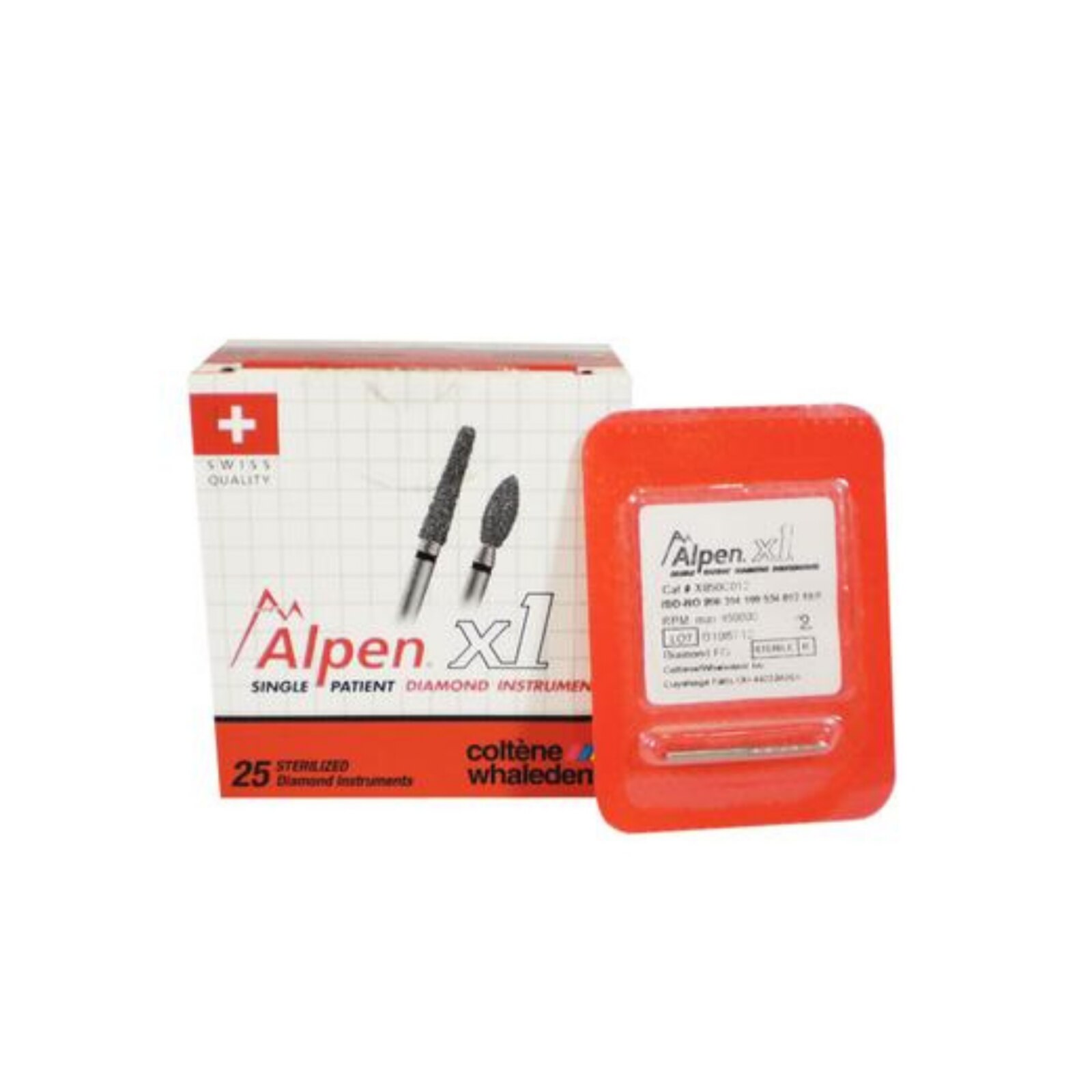 Alpen x1 Diamond Bur Friction Grip Medium 863-012M 25/Bx thumbnail 4