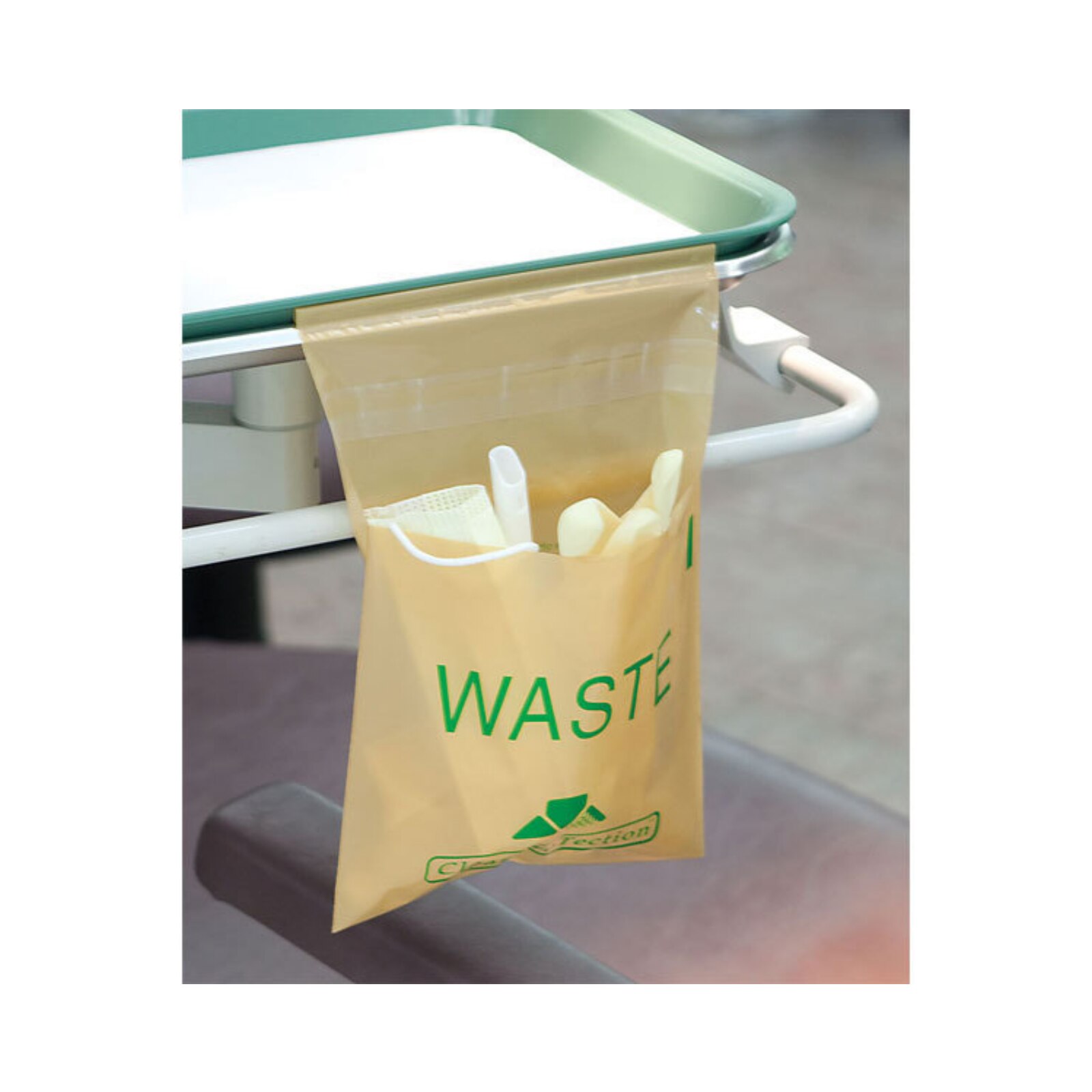 Mini Utility Waste Bag Stick-On 6"x6" Buff 200/Box, PS880S product image