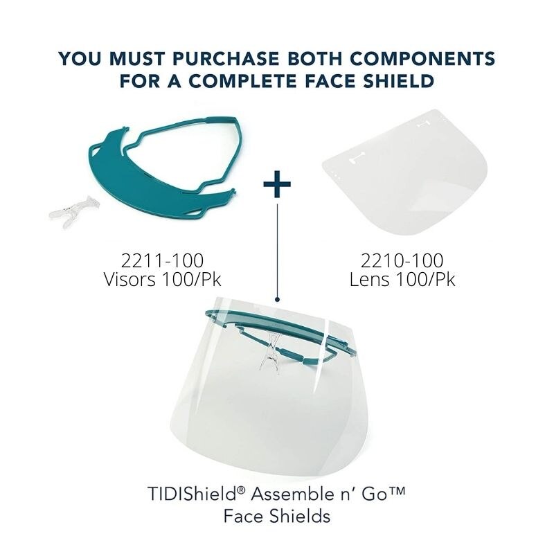 TIDIShield Assemble 'n Go Disposable Shields 100/Pk thumbnail 10