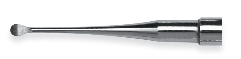 Surgical Curette, Molt, Single-End, Medium Stainless Steel Handle, # 2, 1/Pk, 1003171 thumbnail 4