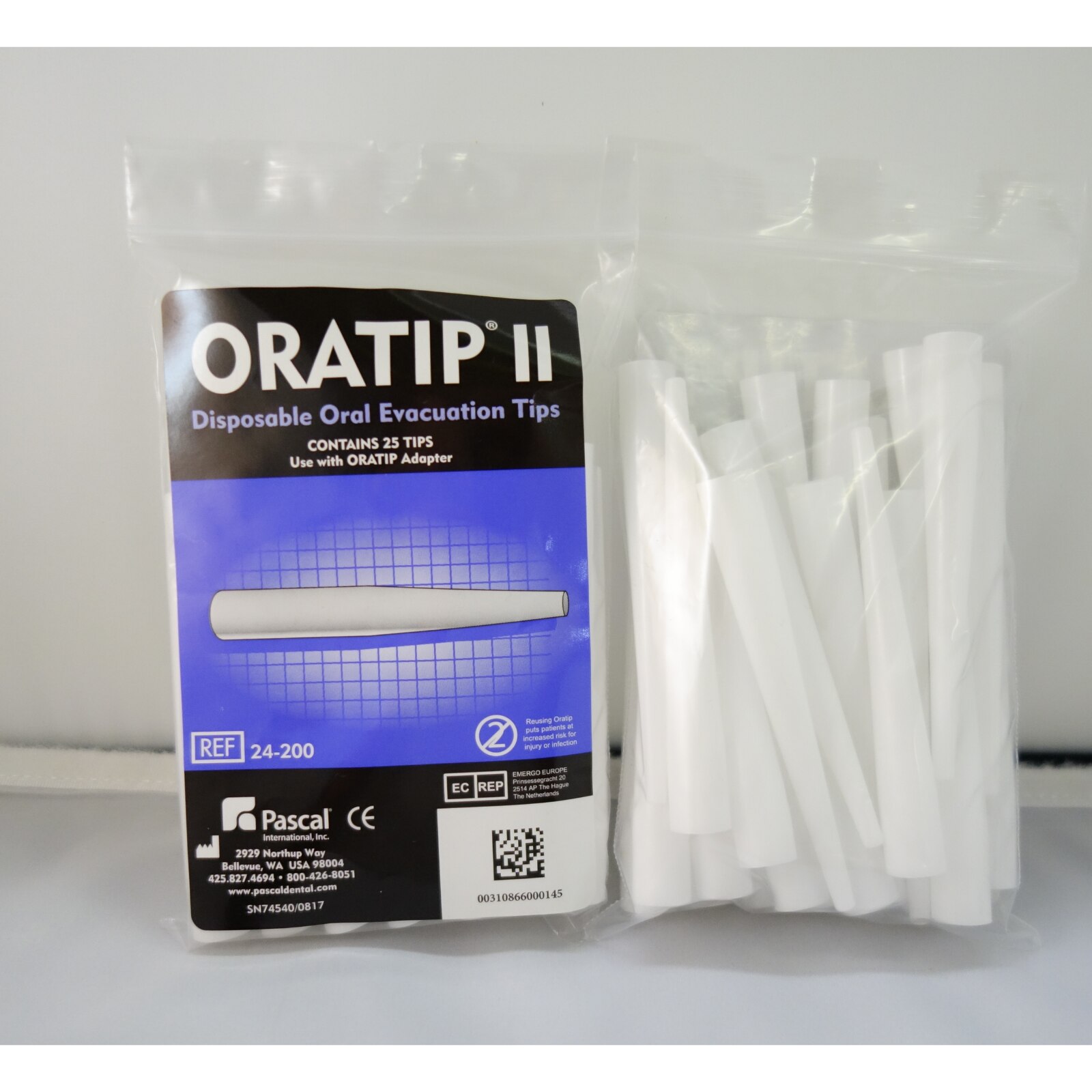 Oratip II, High-Volume Evacuator Tips, White, with Adapter, 50/Pk, 24-205 thumbnail 4