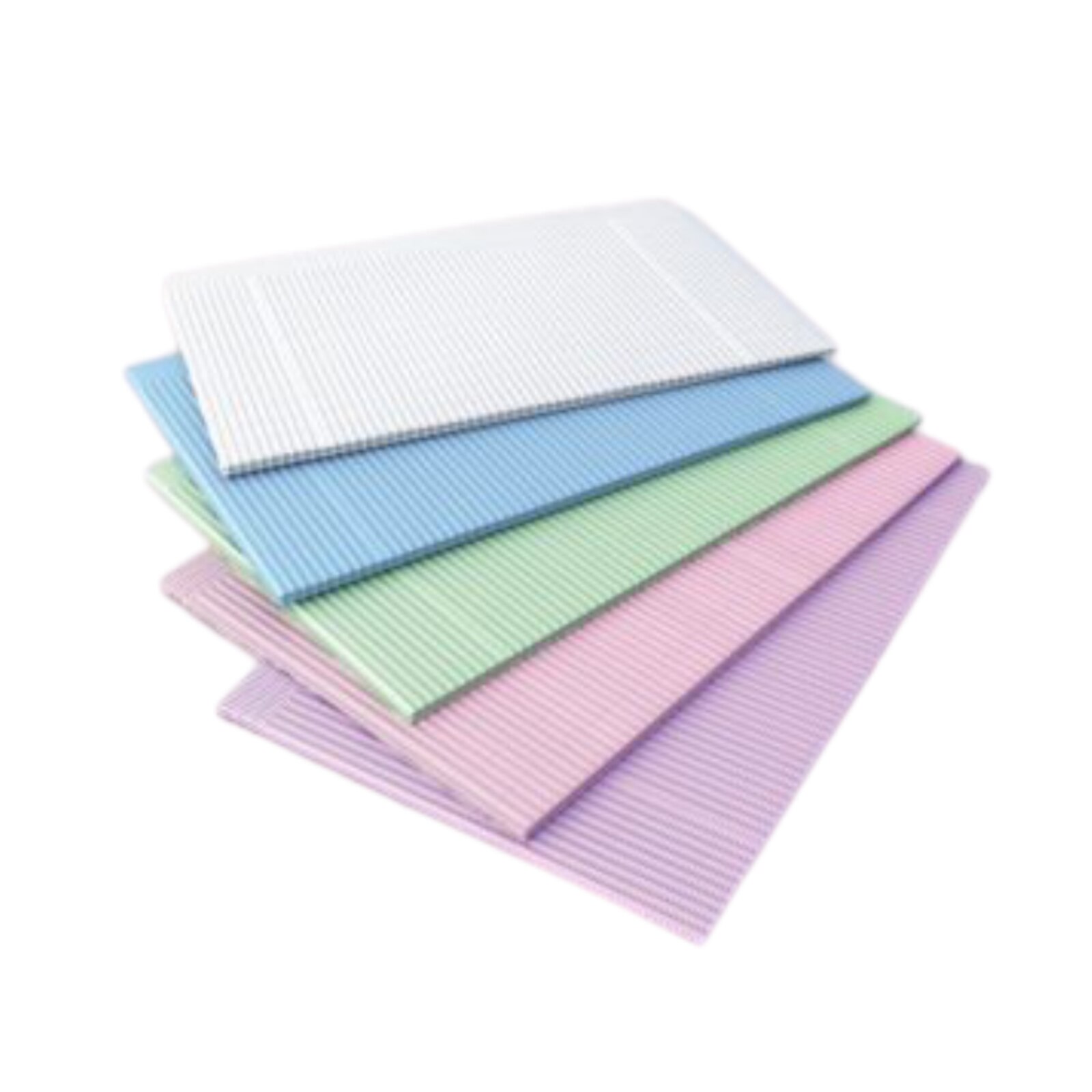Disposable Bibs, 2-Ply and Poly-Back, 13" x 18", Blue, 500/Pk, BIB-2 thumbnail 4