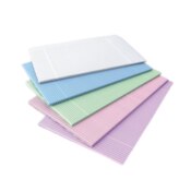 Patient Bibs 2-Ply+Poly Back 13" x 18" 500/Bx Blue
