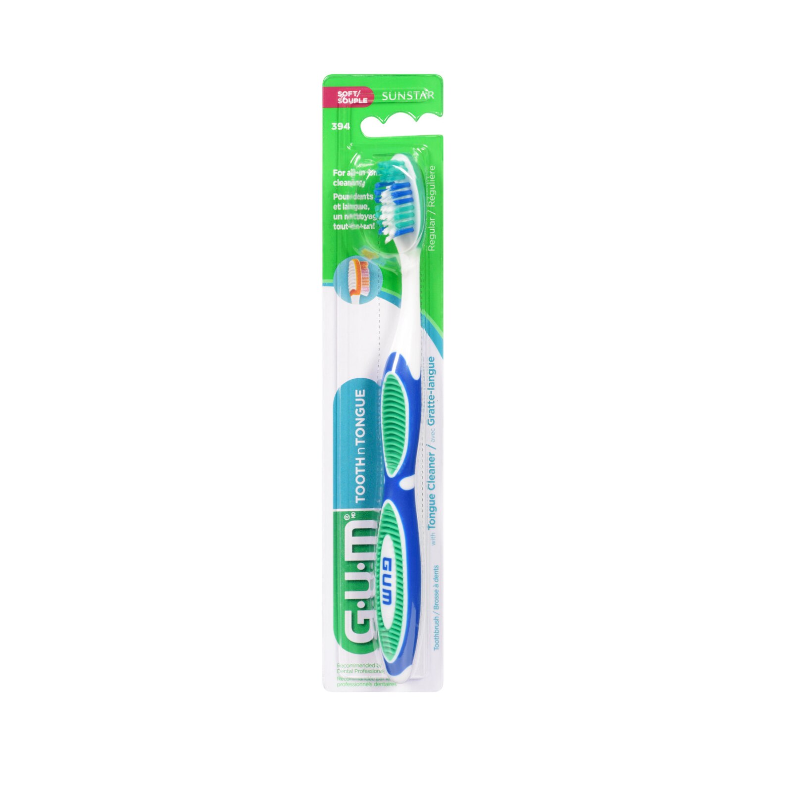 GUM Tooth & Tongue Manual Toothbrush 12/Pk thumbnail 6