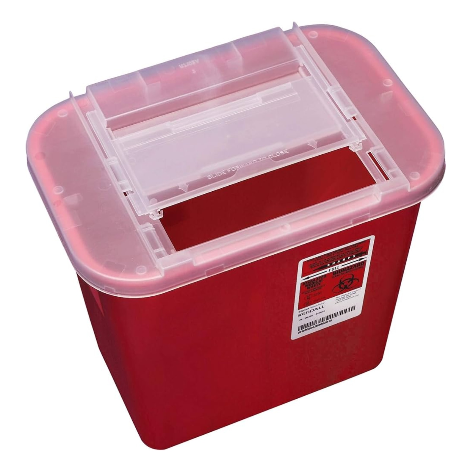 Sharps Container 2gal Red 7x10.5x10.25" Sliding Lid Plastic Ea thumbnail 10