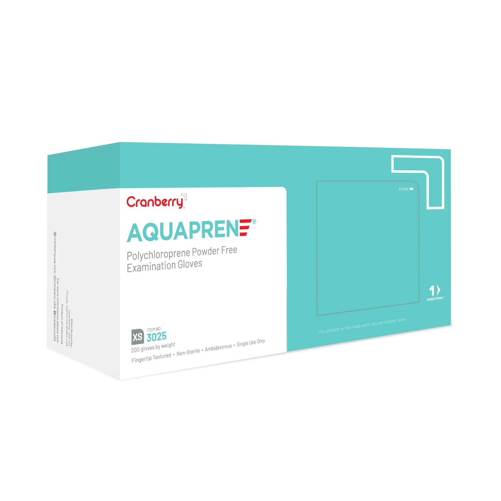 AquaPrene Chloroprene Exam Gloves, Powder-Free, Extra Small, 200/Box, CR3025 thumbnail 9