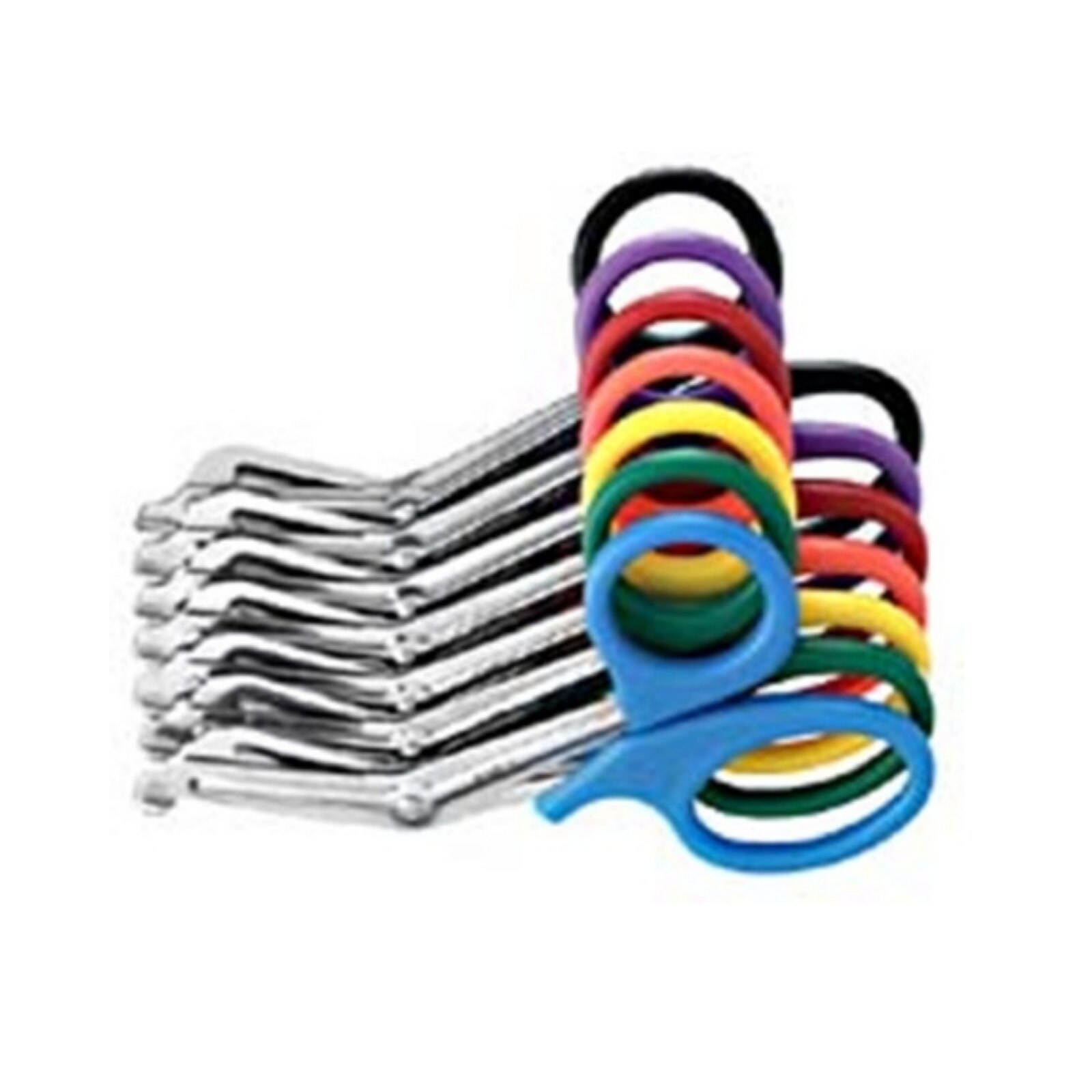 Universal Scissors Angled 6-1/2" Stainless Steel/Fluoride Coated Autoclavable Ea thumbnail 2