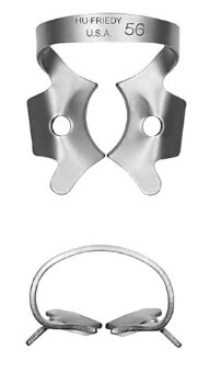 Rubber Dam Clamp, # 56, Large Molars, Satin Steel, 1/Pk, RDCM56 thumbnail 10