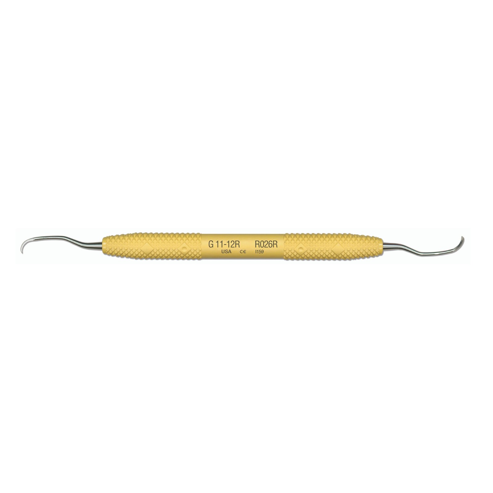 Amazing Gracey Curette, Double-Ended, 11/12, Rigid, Yellow, 1/Pk, R026R thumbnail 6