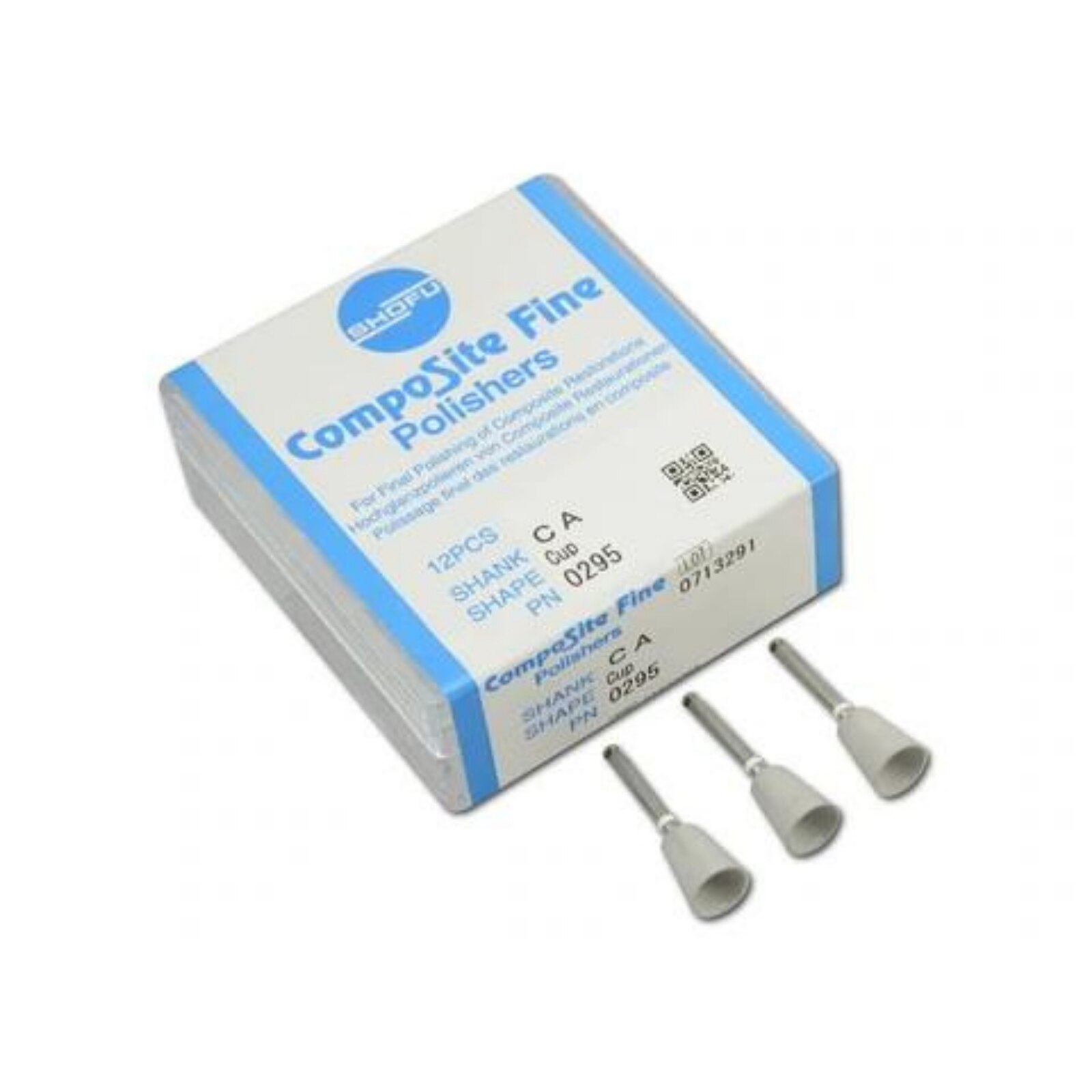 CompoSite Polishers, RA, Cup, # 080, Fine, White, 12/Pk, 0295 thumbnail 4