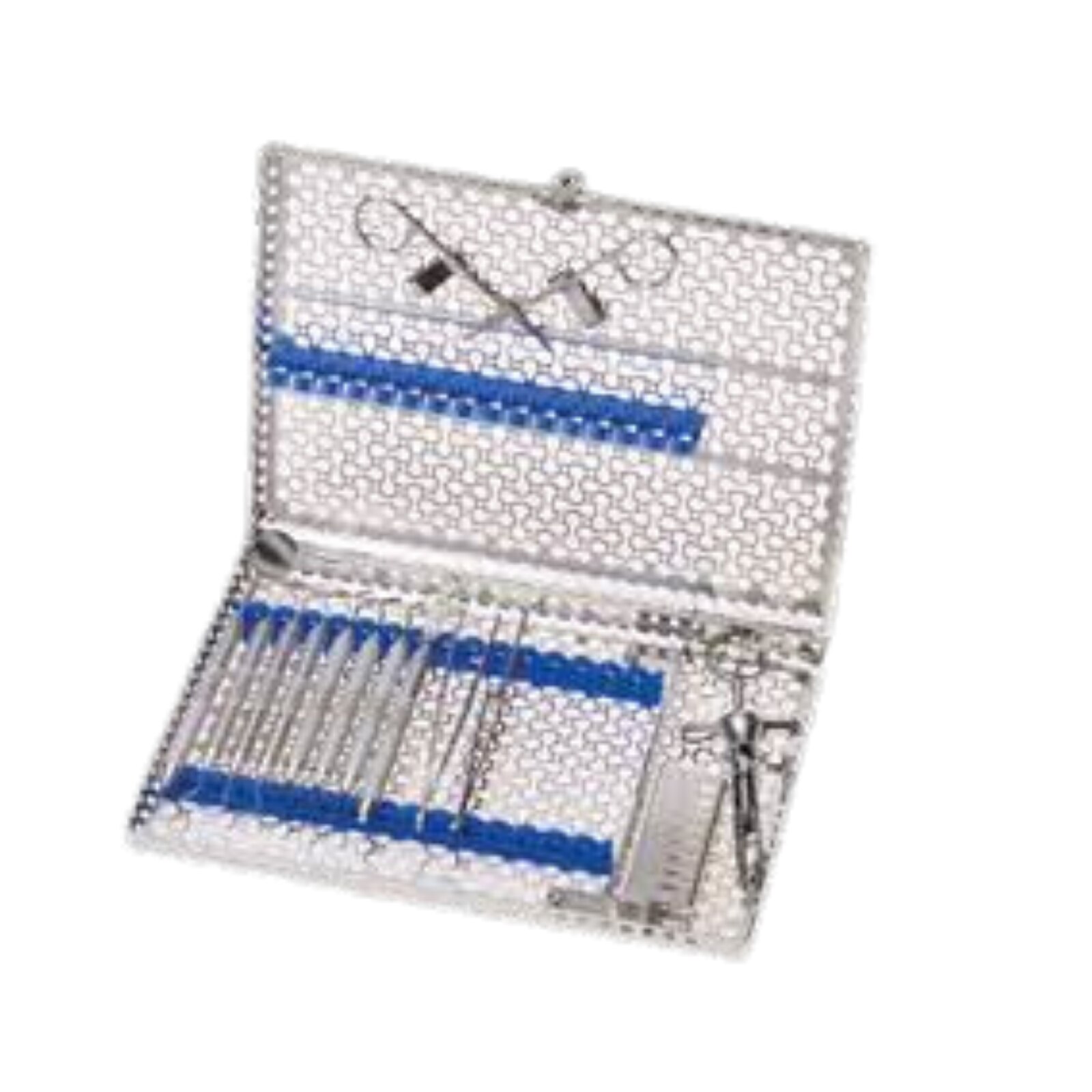 Sterilization Cassette Single Side Large 15 Instruments w/Divider Blue product image