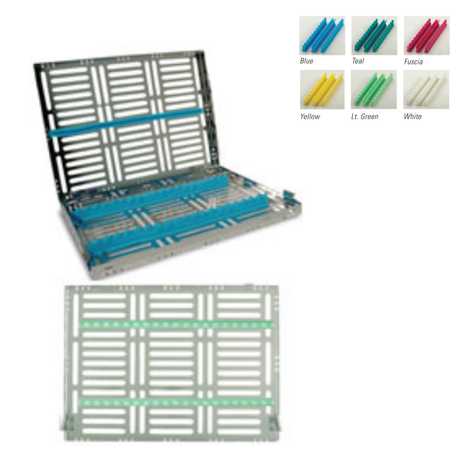 Sterilization Cassette Single Side Large 20 Instruments Yellow - Sterilization Cassette Single Side Large 20 Instruments Yellow - Image 1