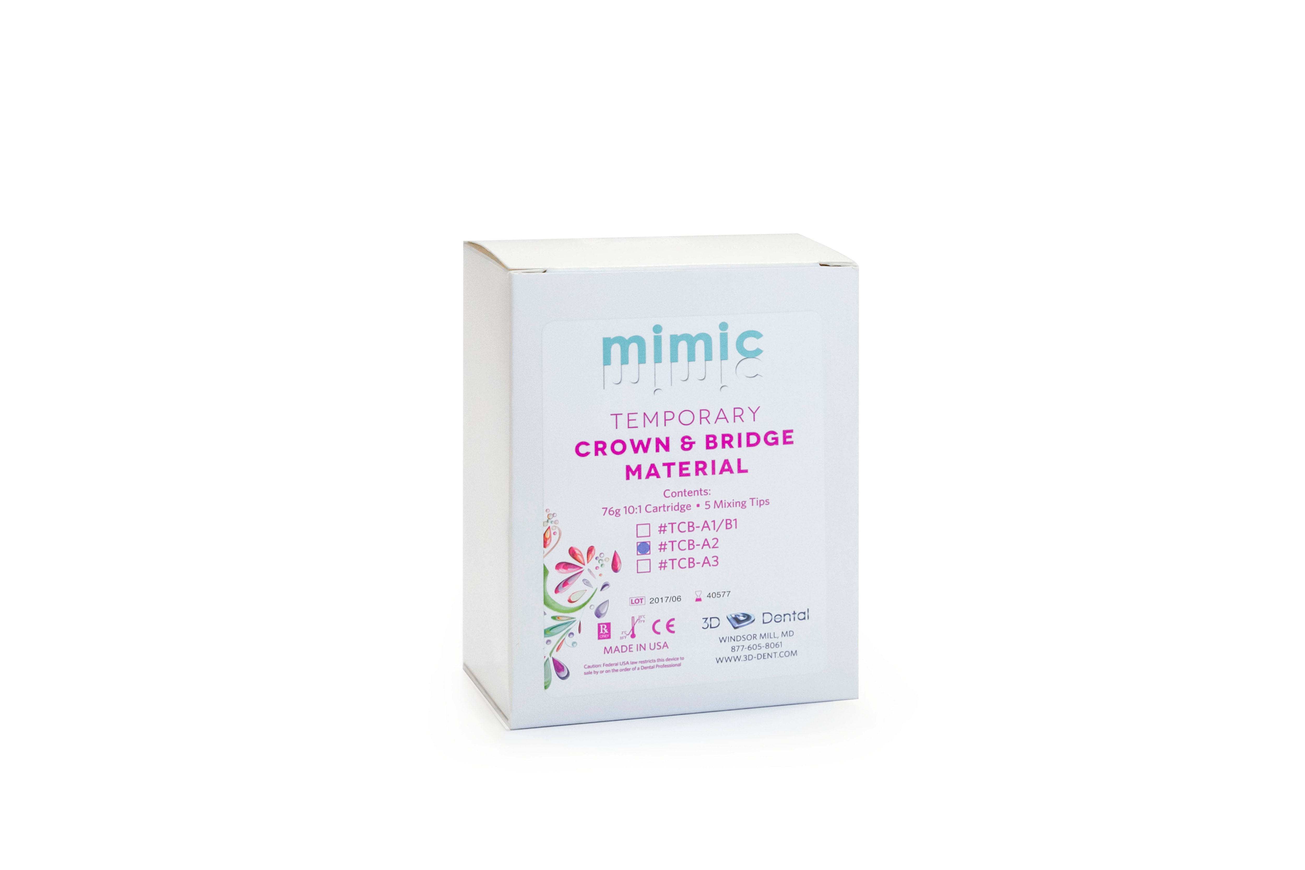 Mimic Temporary Crown and Bridge Material 76 gm  A1/B1 - Mimic Temporary Crown and Bridge Material 76 gm  A1/B1 - Image 1