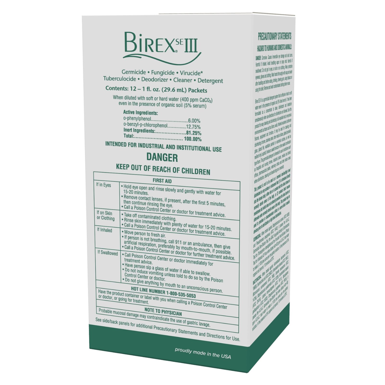Birex SE III Solution Disinfectant Operatory Pack 1 oz 12/Pk thumbnail 10