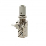 Water Relay Combo Valve w/Gray Knob Double Barb Swivel