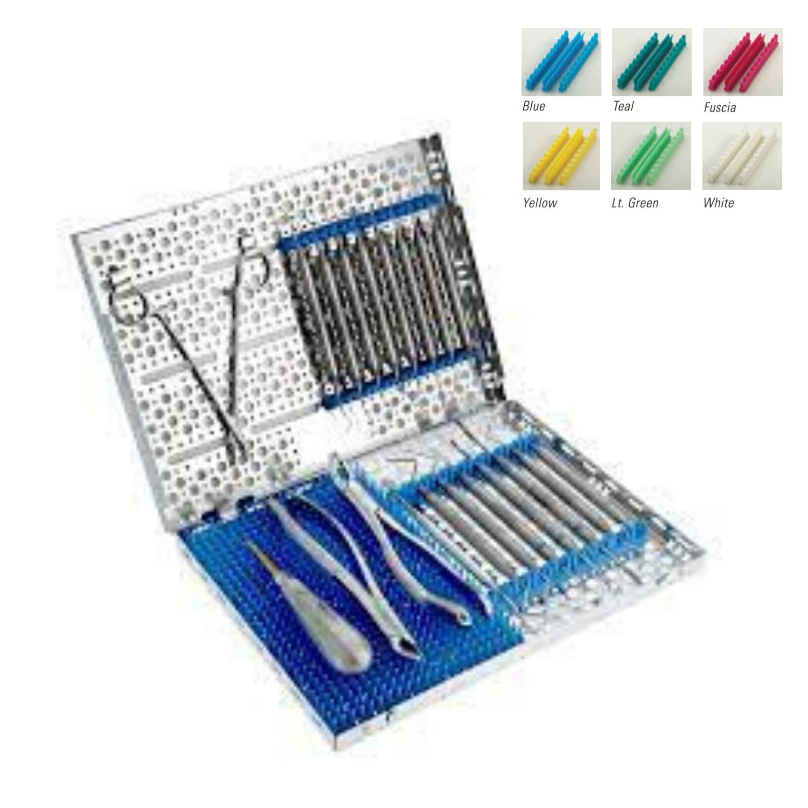 Nordent Cassette Stainless Steel Large Blueberry 24 Instruments Ea - Nordent Cassette Stainless Steel Large Blueberry 24 Instruments Ea - Image 1