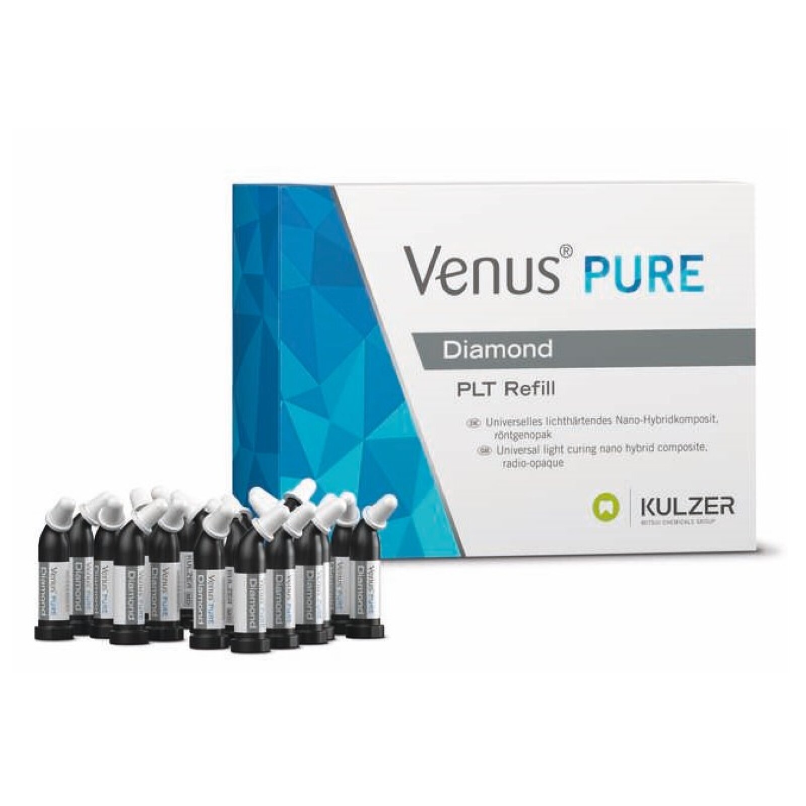 Venus Diamond High Viscosity Composite Pure Dark Universal Compule Refill 20/Bx thumbnail 5
