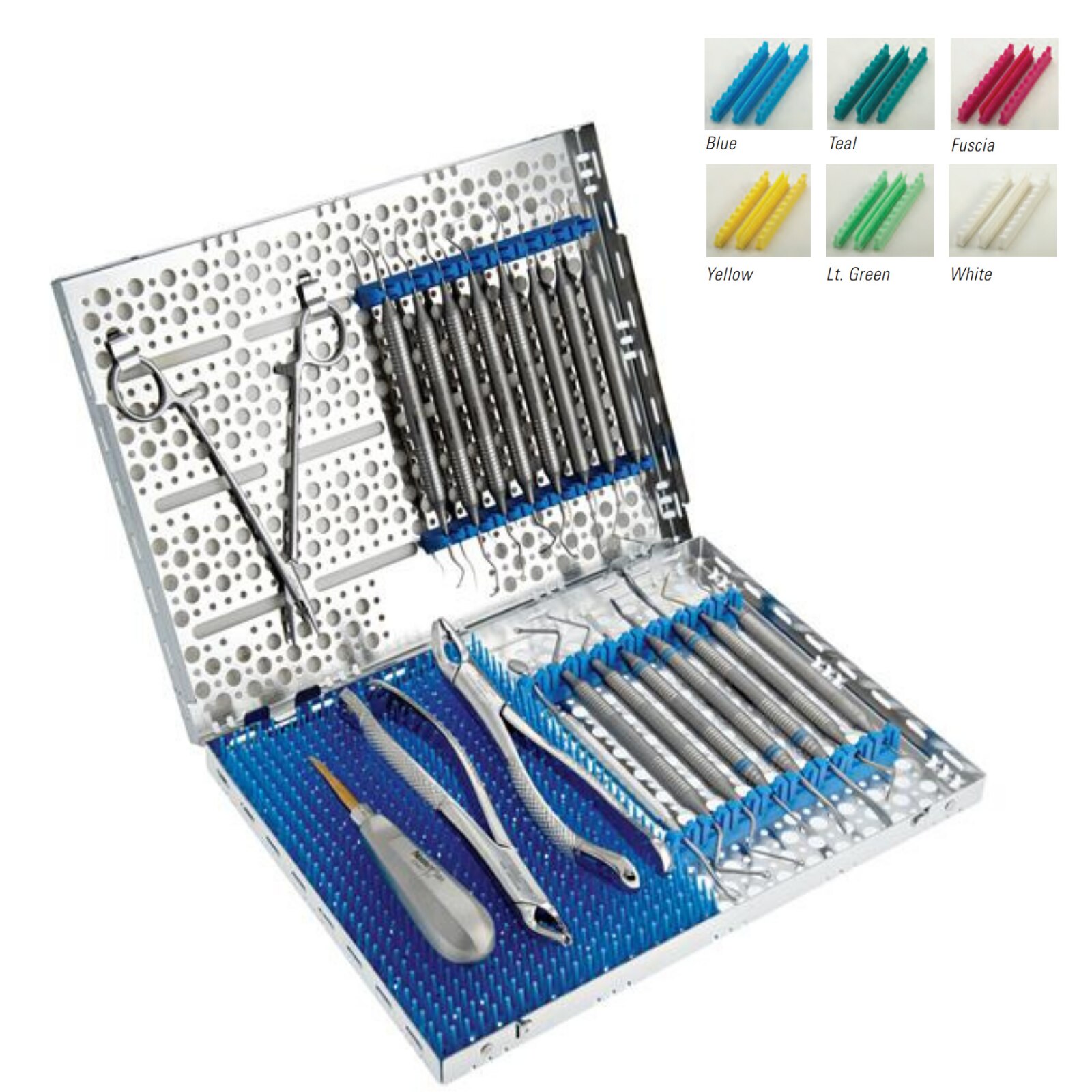 Nordent Cassette Stainless Steel Large Purple 32 Instruments Ea product image