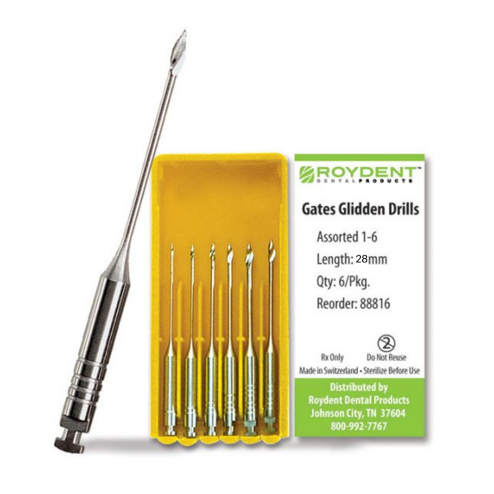 Gates Glidden Drill 28 mm Size 1-6 6/Bx thumbnail 8