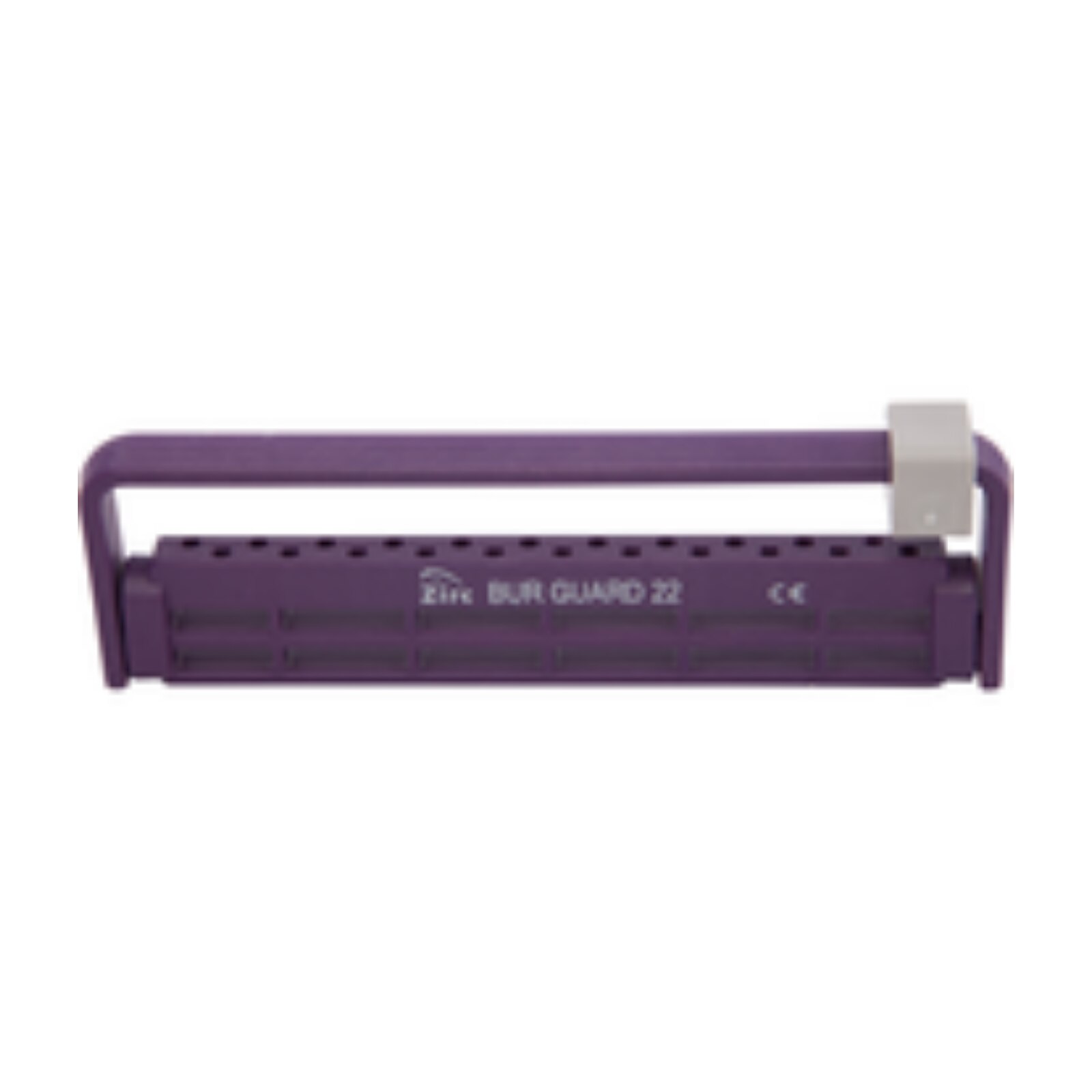 Steri-Bur Guard Bur Block Antimicrobial Microban 22 Hole Plum Detachable Lid Ea product image
