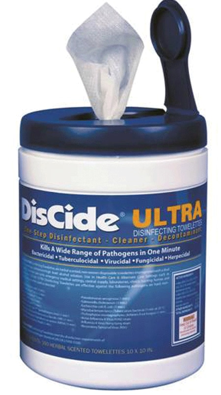 DisCide Ultra Wipes XL 60/Can x 12/Case product image