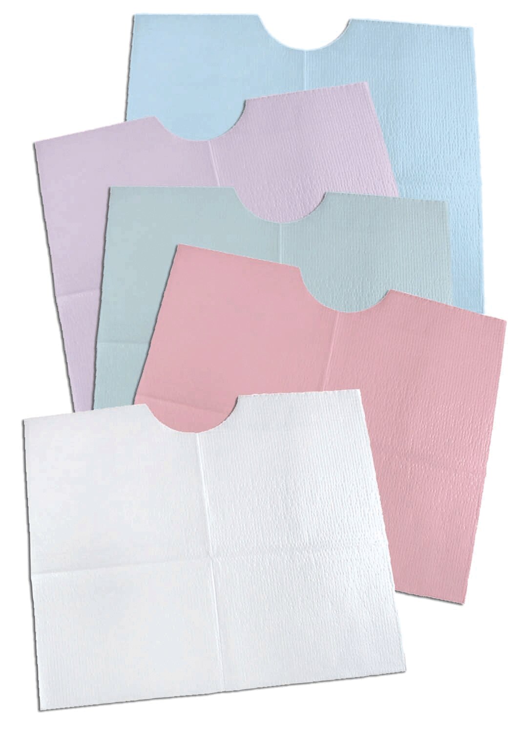 Choice Specialty Contour Neck Bibs, 2-Ply, 17" x 18", White, 500/Pk, 917341 thumbnail 8