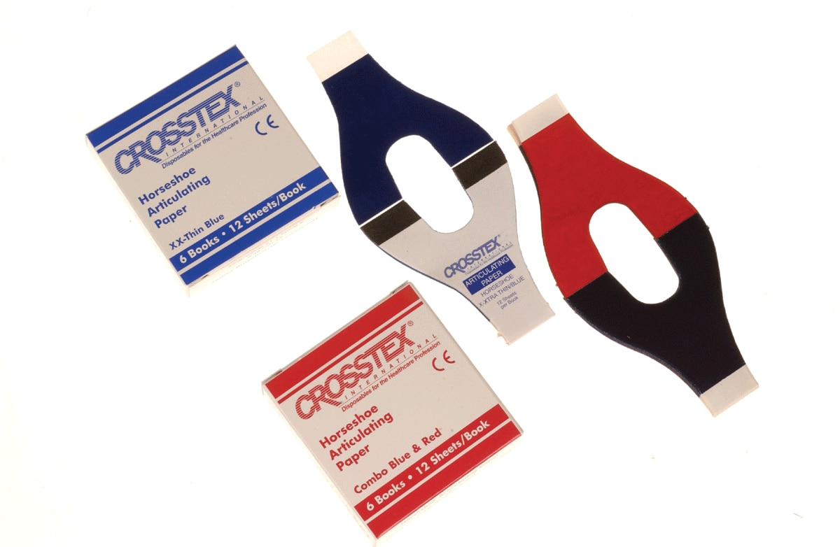 Articulating Paper, Horseshoe, 89 microns, Blue/Red Combo, 6/Box, TPH thumbnail 10