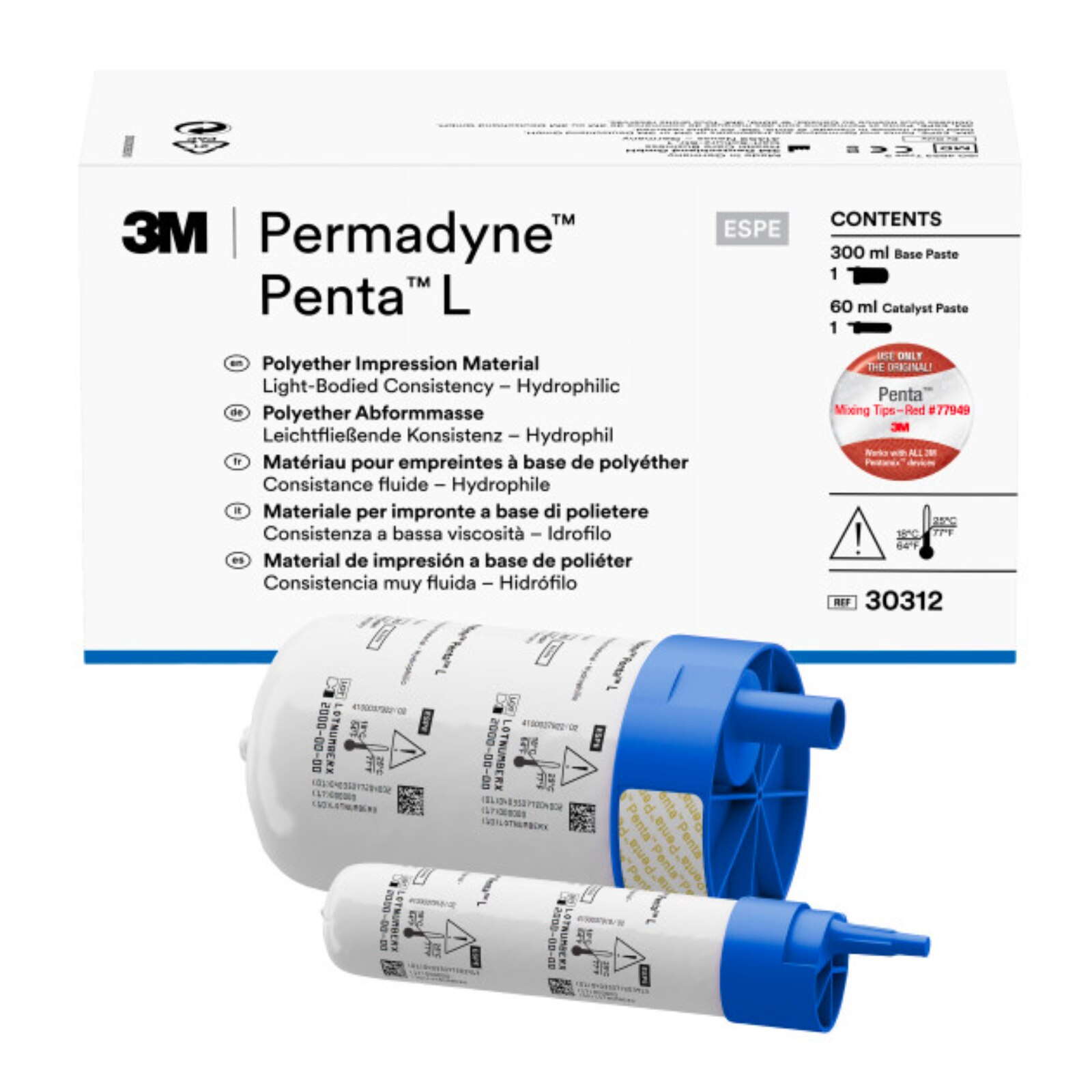 Permadyne Penta, Light Body, Regular Set, Refill, Blue, 1/Pk thumbnail 10