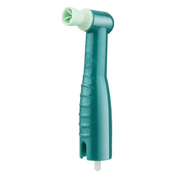 Ergo Contra-Angle Disposable Prophy Angle, Soft Cup, Teal, 500/Box, 168-500 product image
