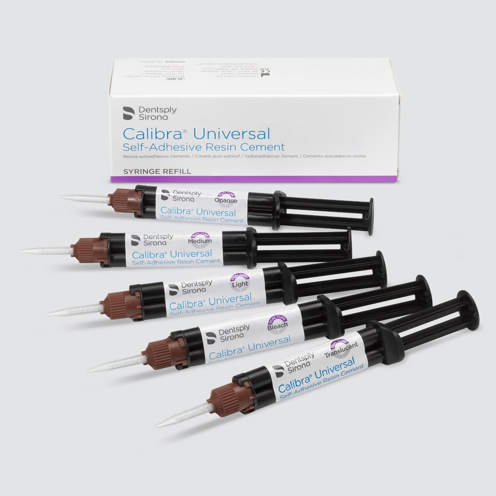 Calibra Universal Self-Adhesive Resin Cement, Automix Syringe Refill, 4.5 g, Light, 2/Pk, 607402 product image