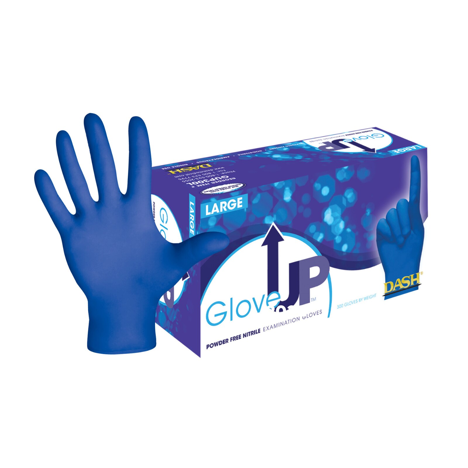 Dash - GloveUp Nitrile 300 Exam Gloves 300/Bx Large thumbnail 8