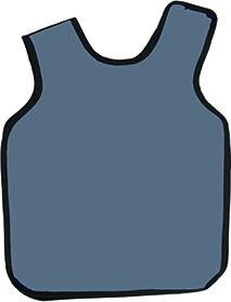 Cling Shield Leaded X-Ray Apron Pano-Dual Apron Adult Blue Without Collar Ea thumbnail 8
