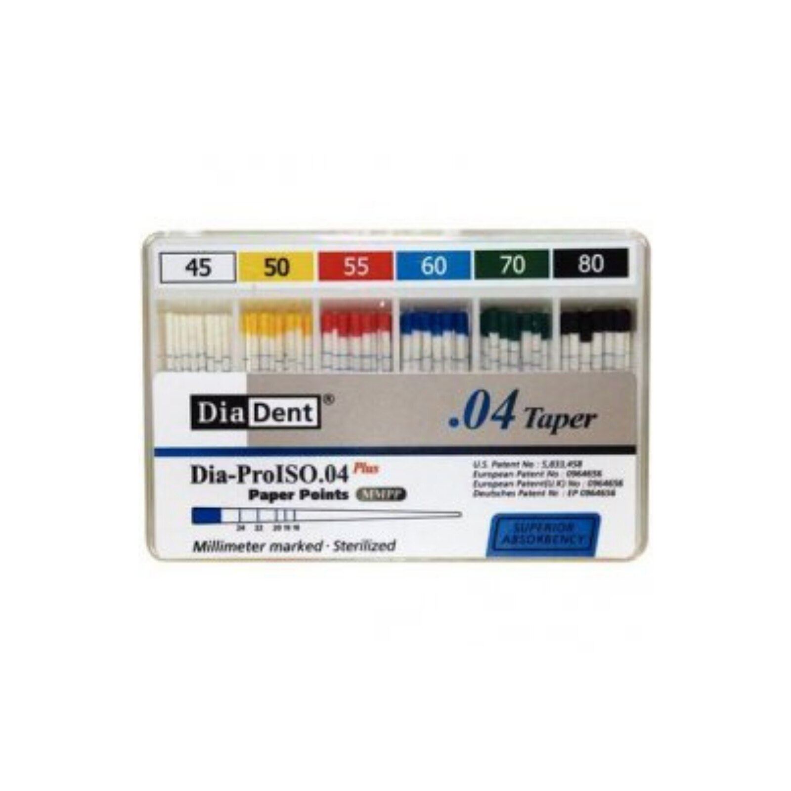 Dia-ISOGT Gutta Percha Points Size 25 Millimeter Markings 60/Bx product image