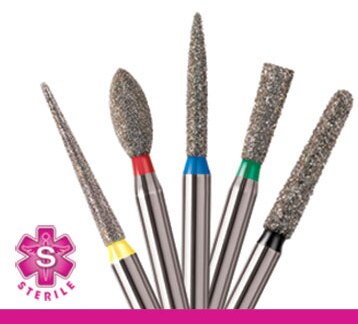 NeoDiamond Operative Diamond Single-Use Bur, FG, Inverted Cone, 1.9 mm, Medium, 25/Pk, 0312M thumbnail 9