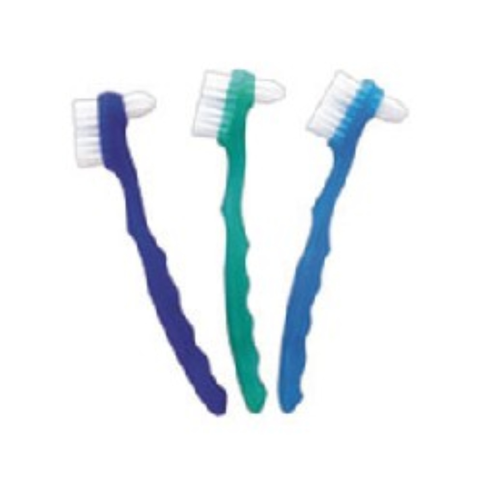 CareBrush, Denture Brushes, Assorted Color, 12/Pk, 20040-A - CareBrush, Denture Brushes, Assorted Color, 12/Pk, 20040-A - Image 1