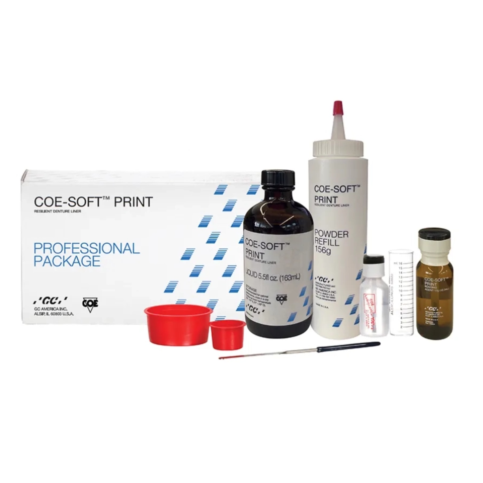 COE-SOFT PRINT Denture Reline Professional Package Ea - COE-SOFT PRINT Denture Reline Professional Package Ea - Image 1