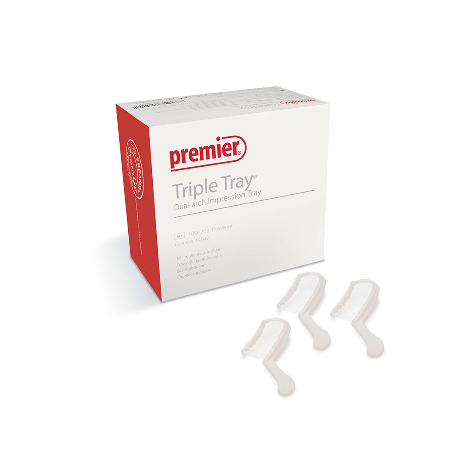 Triple Tray Impression Trays, Assorted Kit, 35/Pk, 1006233 thumbnail 10