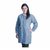 FitMe Lab Coats Medium 10/Pk Ceil Blue