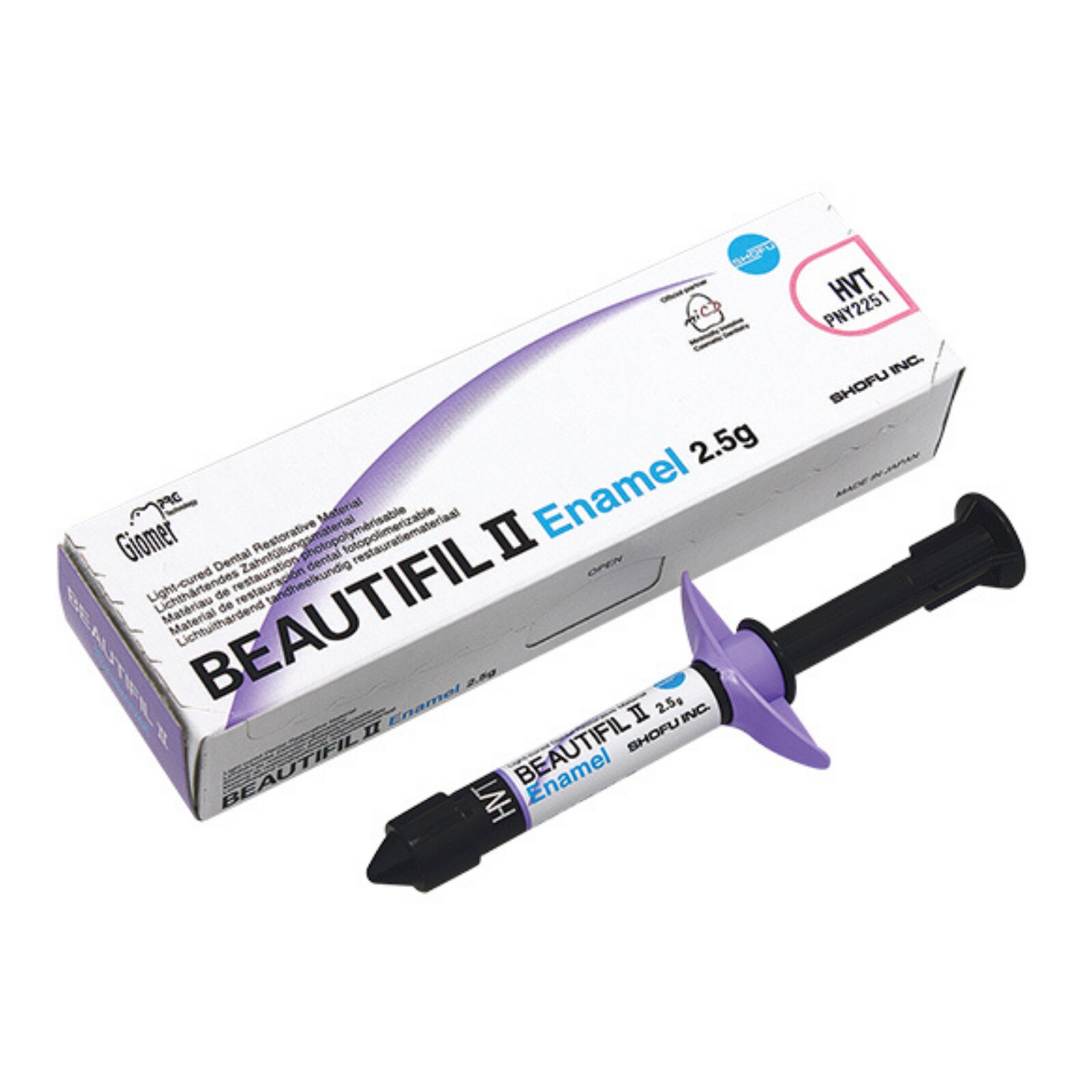 Beautifil II Enamel 2.5g Syringe Translucent product image