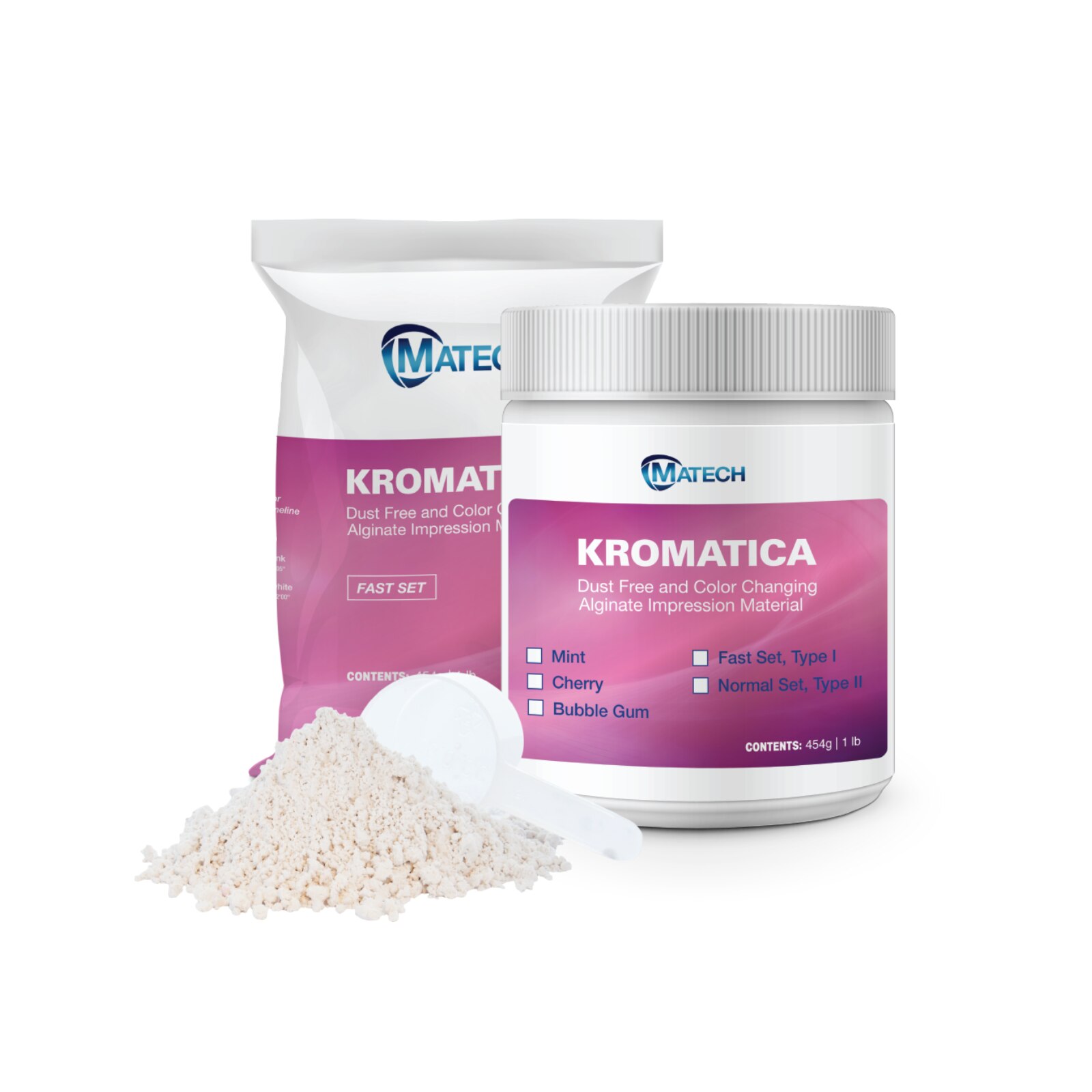 Kromatica Alginate 1lb/Pouch x 10 Normal Set Unflavored product image